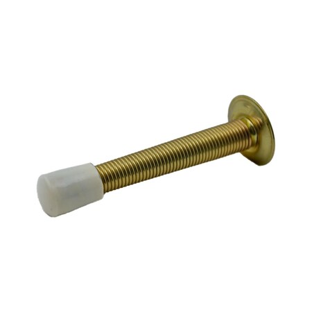 Ives Commercial Steel 3in Flexible Door Stop Bright Brass Finish 060F3